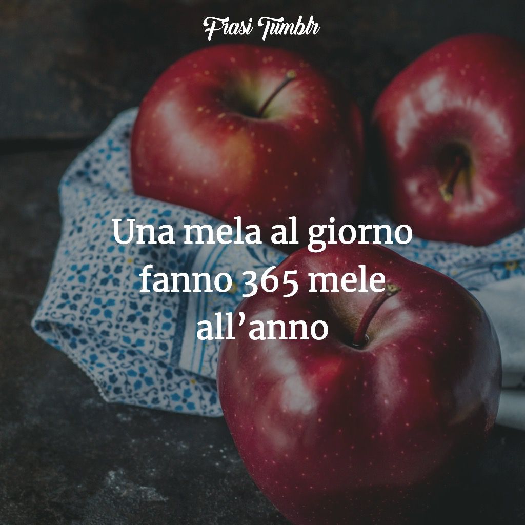 proverbi italiani divertenti mela giorno 365