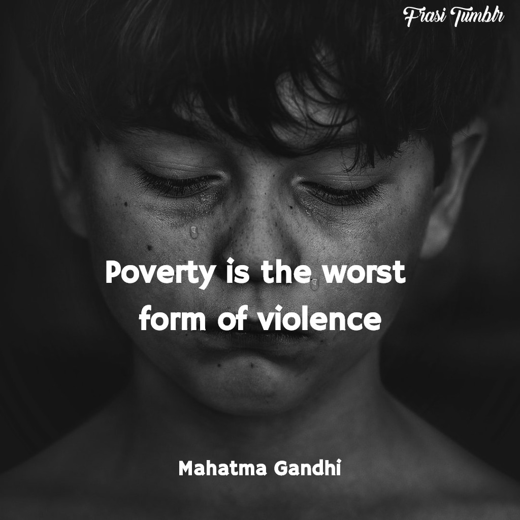 frasi-violenza-non-violenza-inglese-povertà